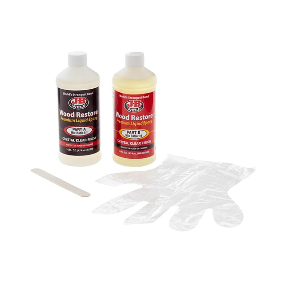 J-B Weld 41032 Epoxy Wood Restore Kit, 32 Oz