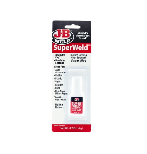 J-B Weld 33106H SuperWeld Glue, Clear, 6 g