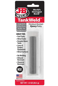 J-B Weld 8217 TankWeld Fuel & Metal Tank Weld Repair Kit, 1 Oz