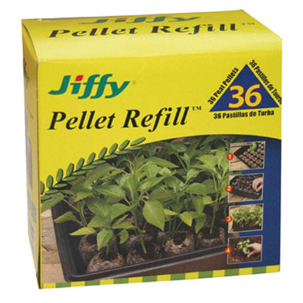 Jiffy J3R36 Pellet Pack Refill, 36 Count