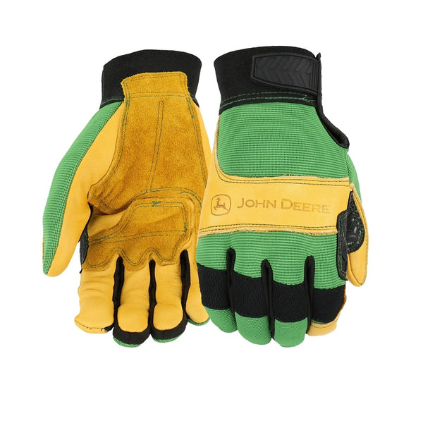 John Deere JD00009-XL Men's Leather Gloves, Extra Large
