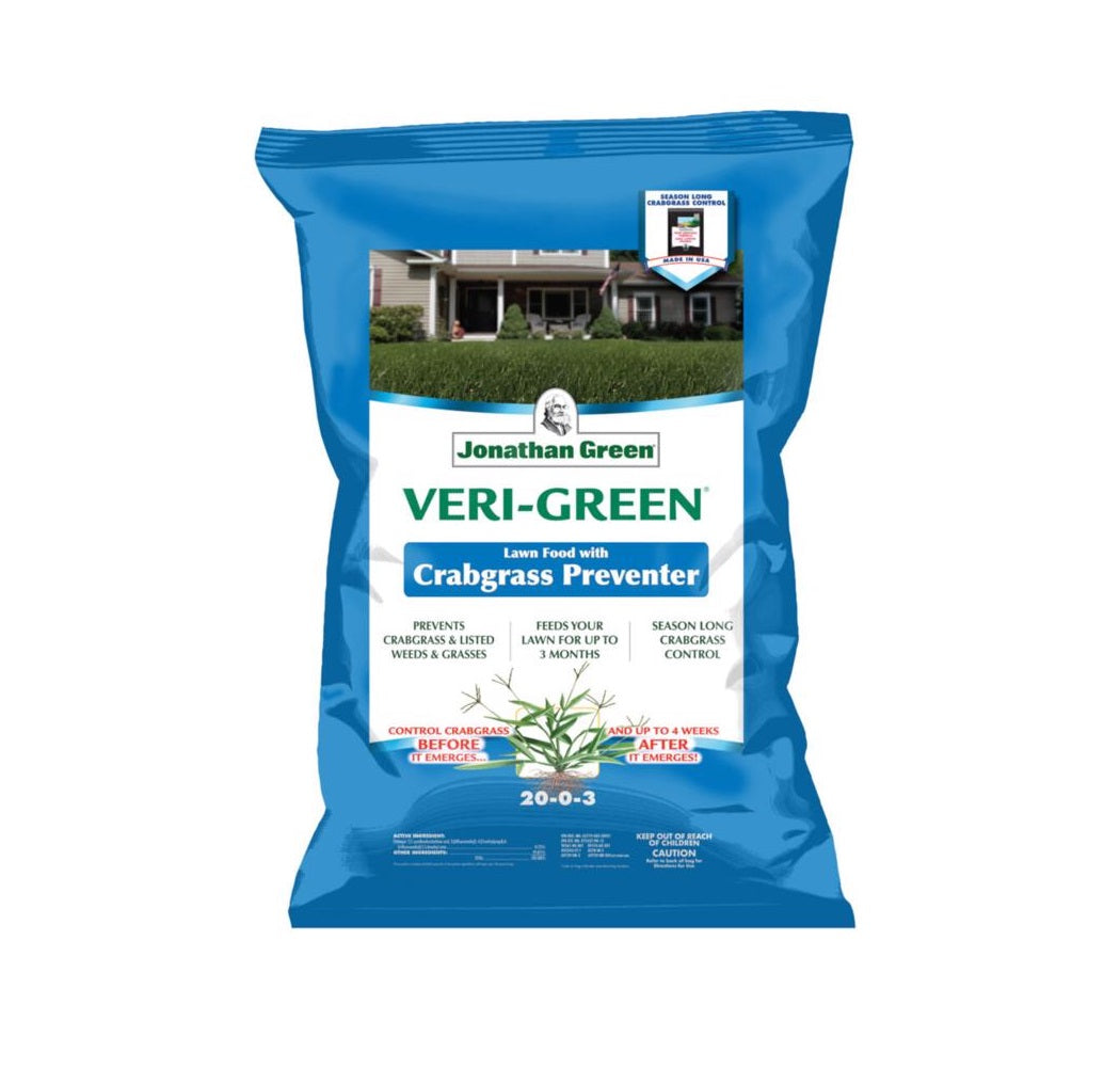 Jonathan Green 16001 Veri-Green Crabgrass Preventer Lawn Food, 15000 sq ft