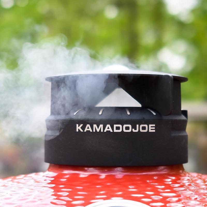 Kamado Joe KJ23RHC Classic Joe II Kamado Grill and Smoker, Red, 18 inch