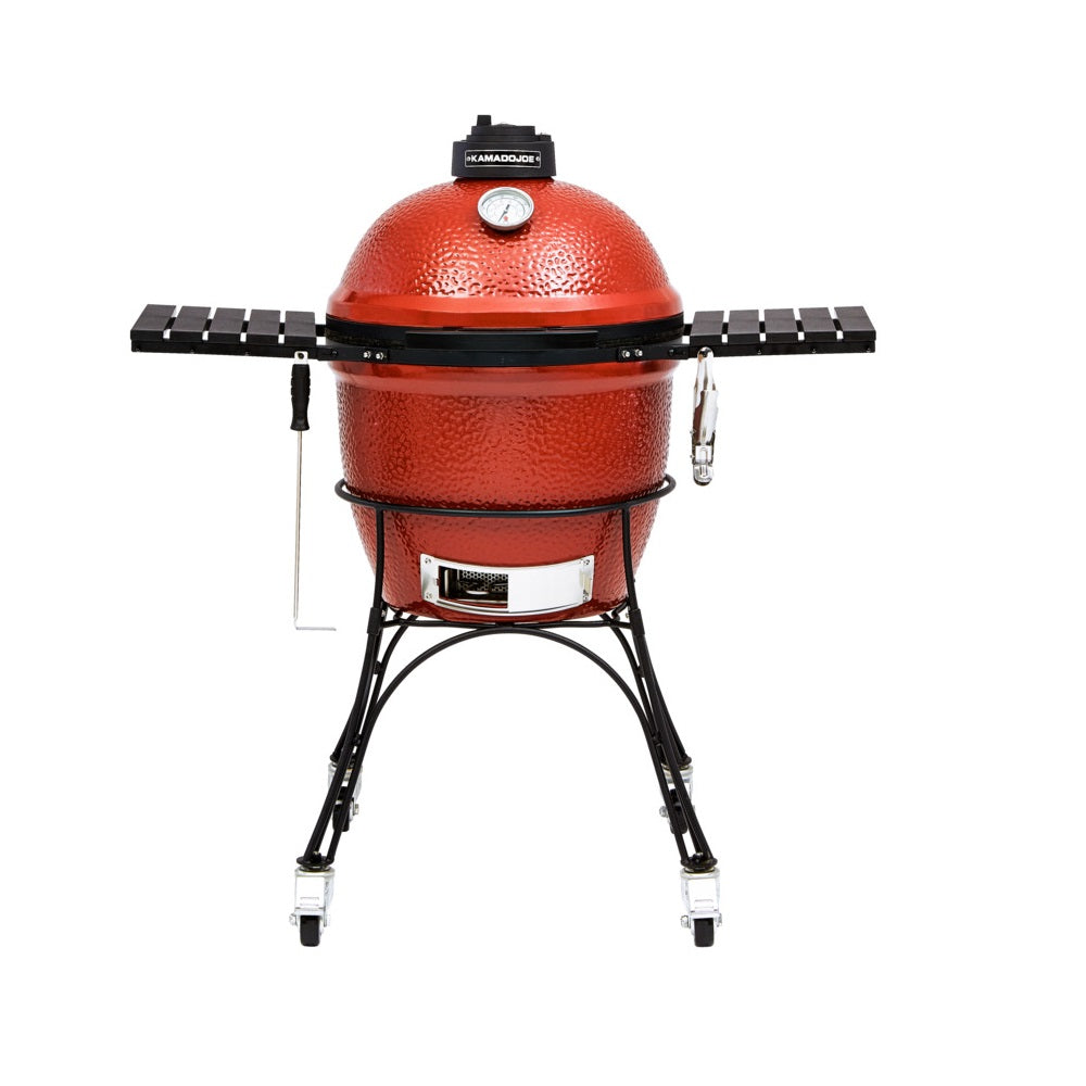 Kamado Joe KJ23RH Classic Joe Ceramic Grill, 46.5" x 48" x 28", Red