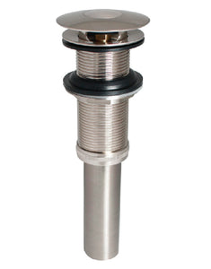 Keeney K820-76BN Pushbutton Sink Drain, Brass