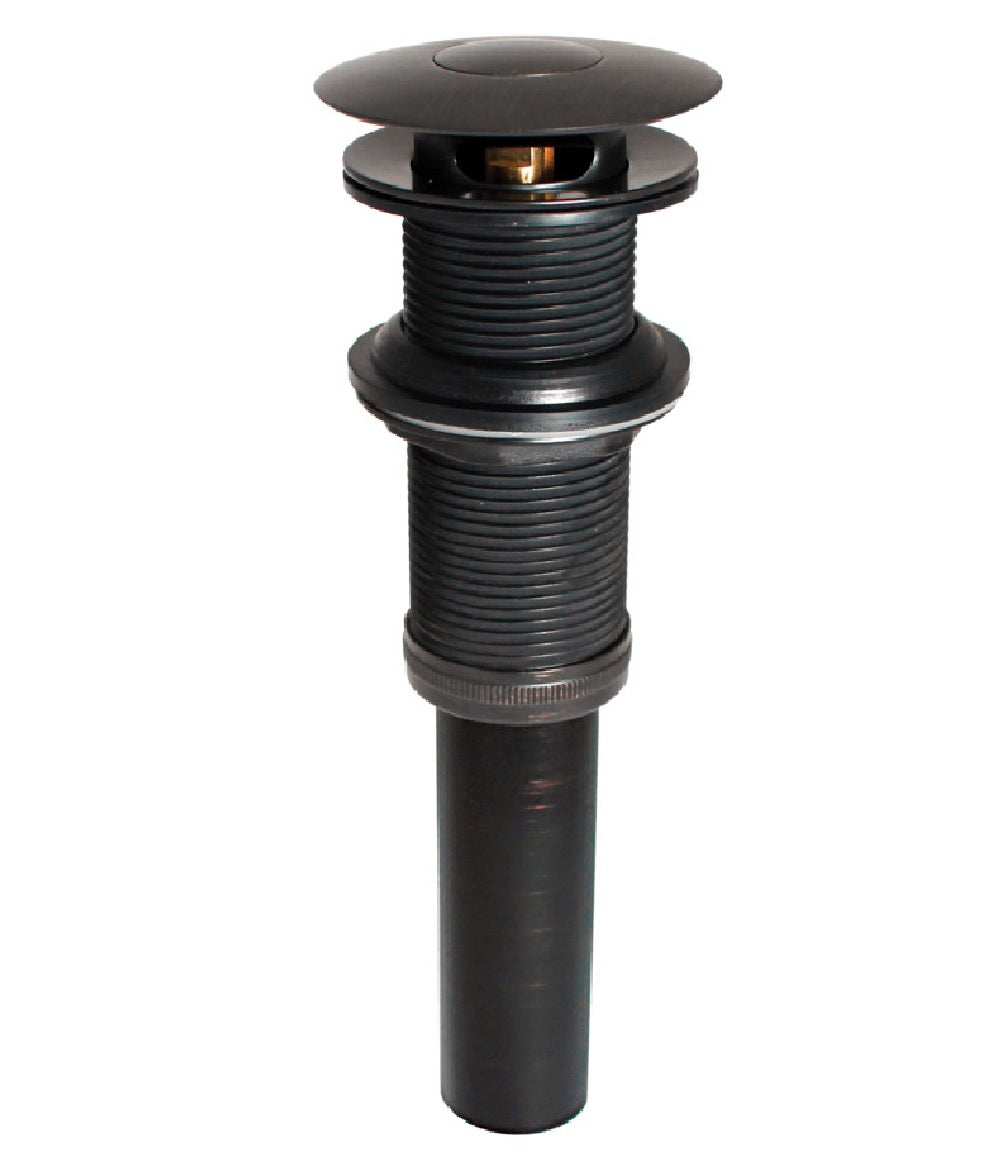 Keeney K820-76BRZ Pushbutton Sink Drain, Brass