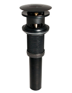 Keeney K820-75BRZ Pushbutton Sink Drain, Brass