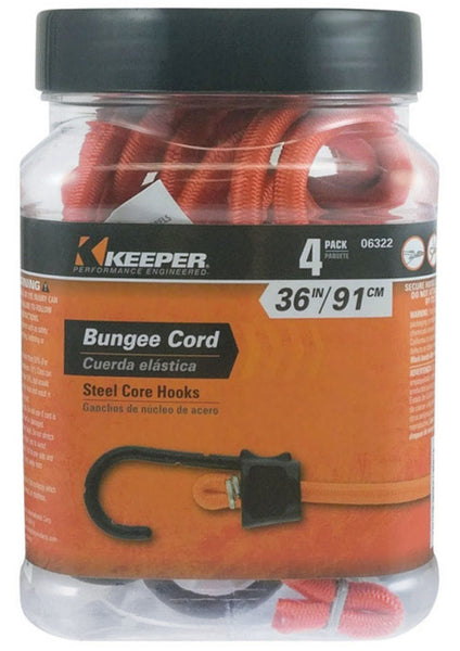 Keeper 06322 Bungee Cord, Orange
