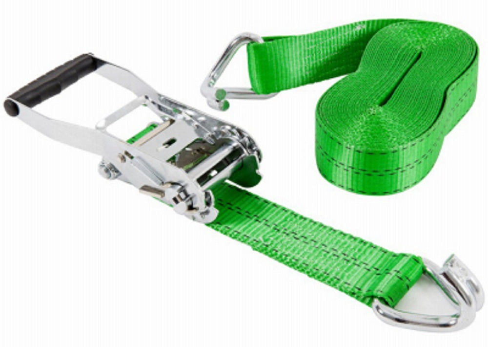 Keeper 47374 Ratchet Tie Down Strap, Green, 2" X 30'