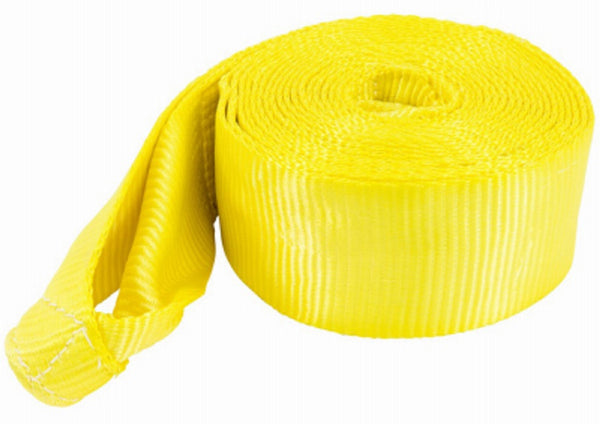 Keeper 89943 Vehicle Recovery Strap, Yellow, 4" X 30'