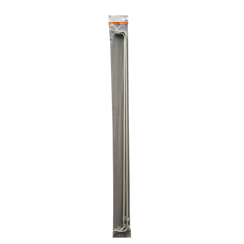 Kenney KN522 Heavy-Duty Double Curtain Rod, White, 48" - 86"