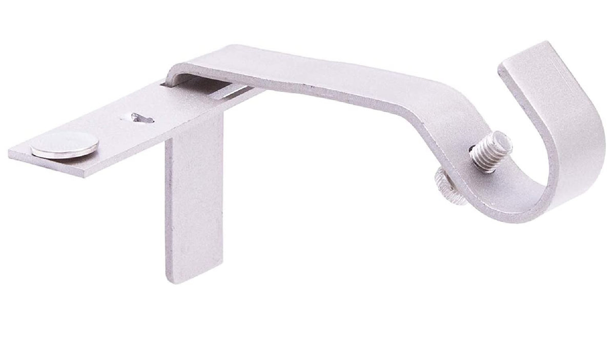 Kenney KN76009 Curtain Brackets, 5/8 Inch, Brushed Nickel