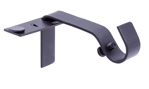 Kenney KN76008 Curtain Brackets, 5/8 Inch, Black