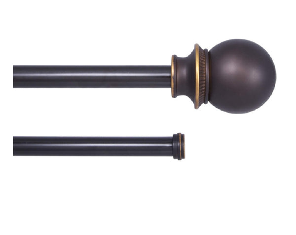 Kenney KN75216 Double Curtain Rod, Oil Rubbed Bronze, 36 In - 66 Inch