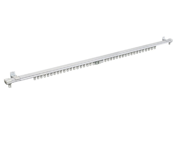 Kenney KN43/1P Traverse Curtain Rod, White, 150 Inch L