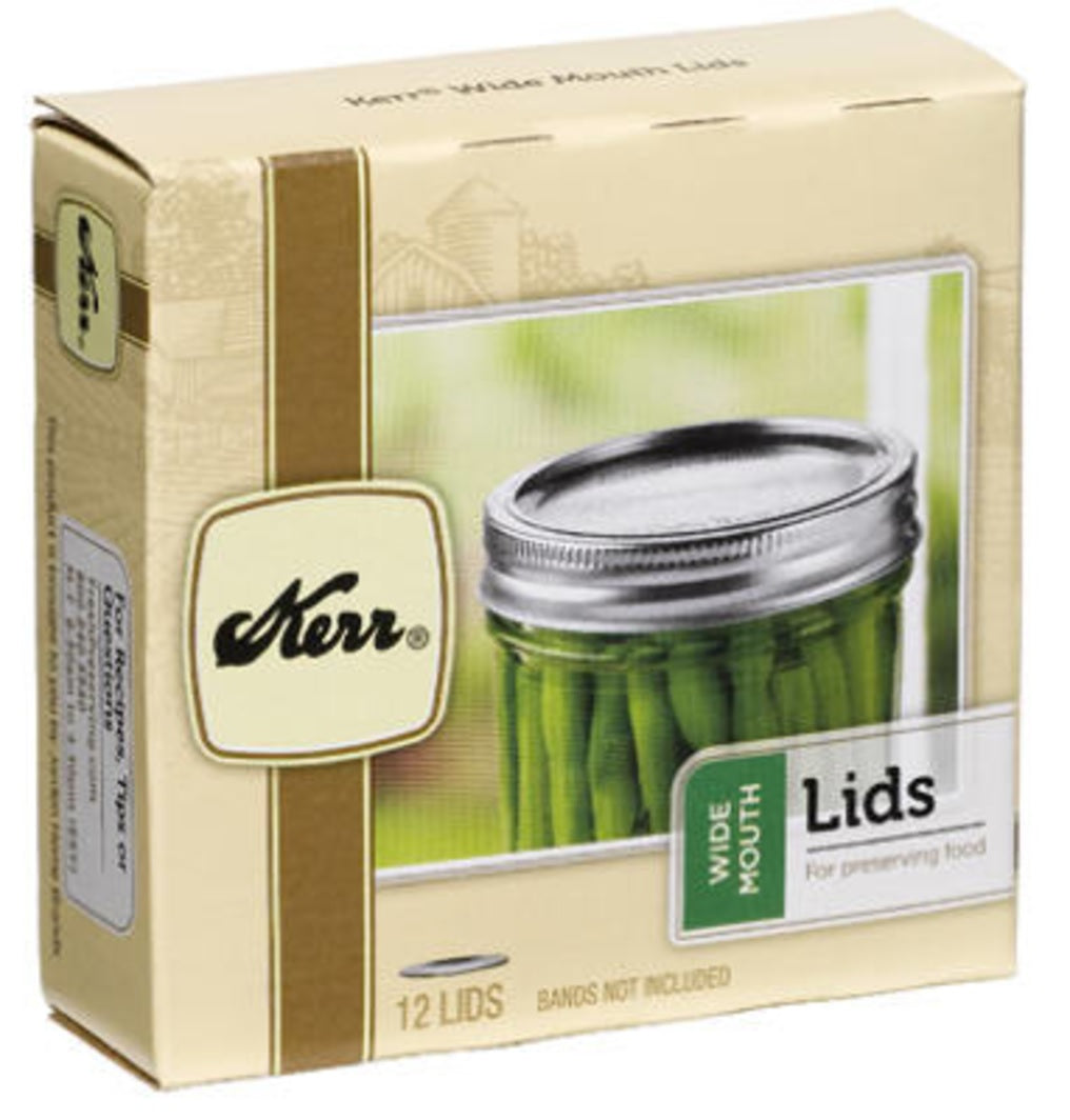 Kerr 2139399 Wide Mouth Canning Jar Lids, 12-Pack