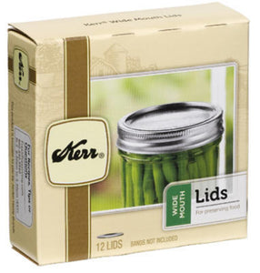 Kerr 2139399 Wide Mouth Canning Jar Lids, 12-Pack