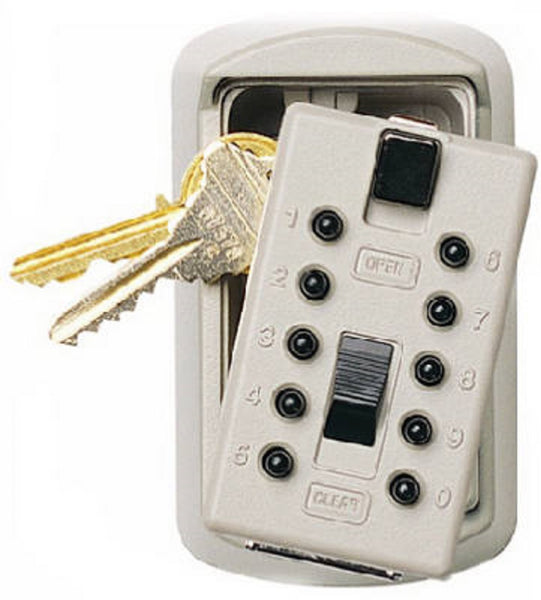 Kidde 001370 Slim Line Push Button White Lock Box Key Safe