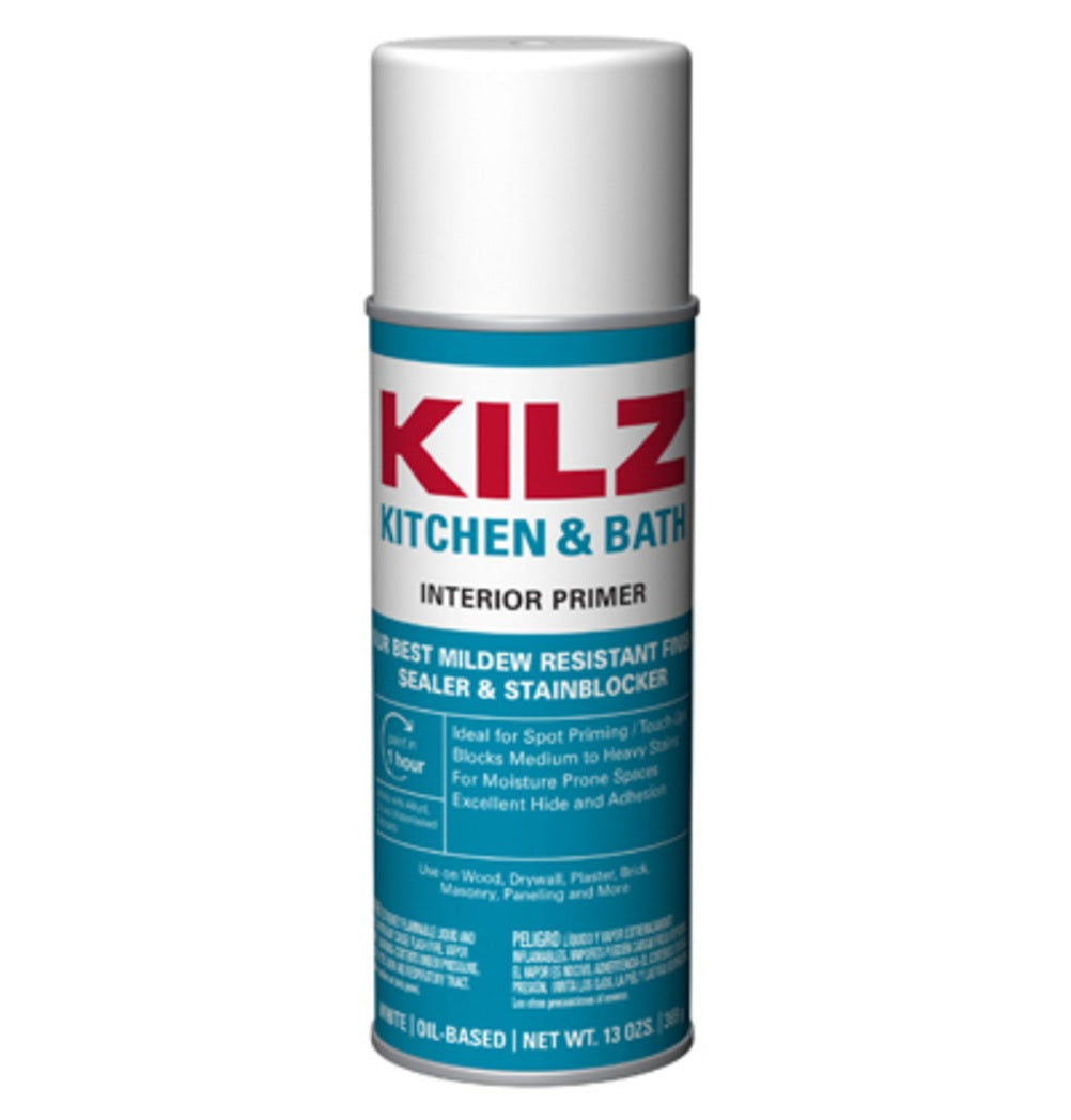 Kilz L204547 Kitchen & Bath Aerosol Spot Primer, 13 Ounce