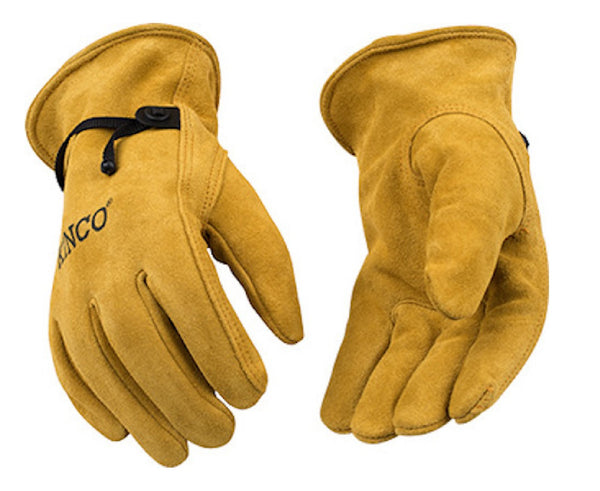 Kinco 50BT-XL Suede Cowhide Leather Driver Gloves, X-Large