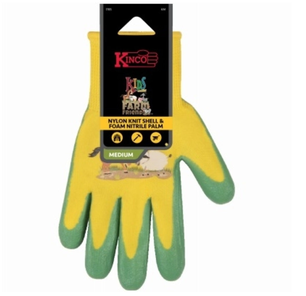 Kinco 1785-KM Kids Farm Friends Glove, Medium