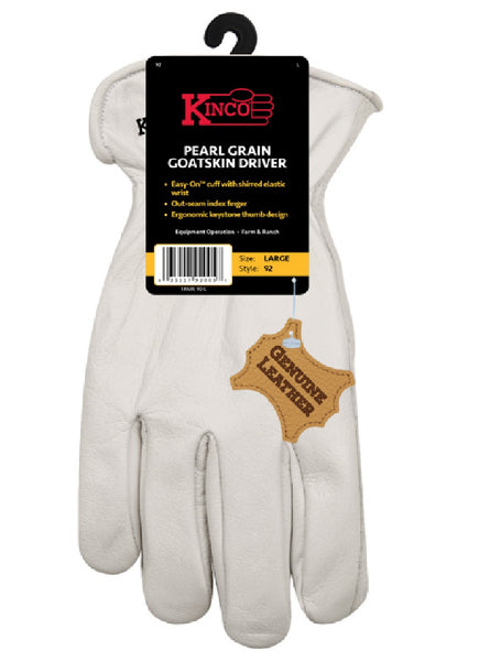 Kinco 92-L Keystone Thumb Driver Gloves, Pearl