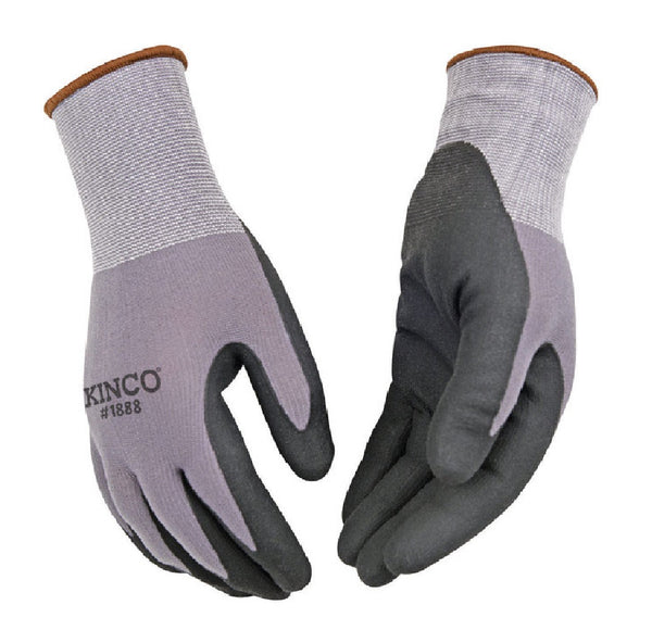 Kinco 1888-L Nylon Knit Shell & Micro-Foam Nitrile Palm Gloves, Large