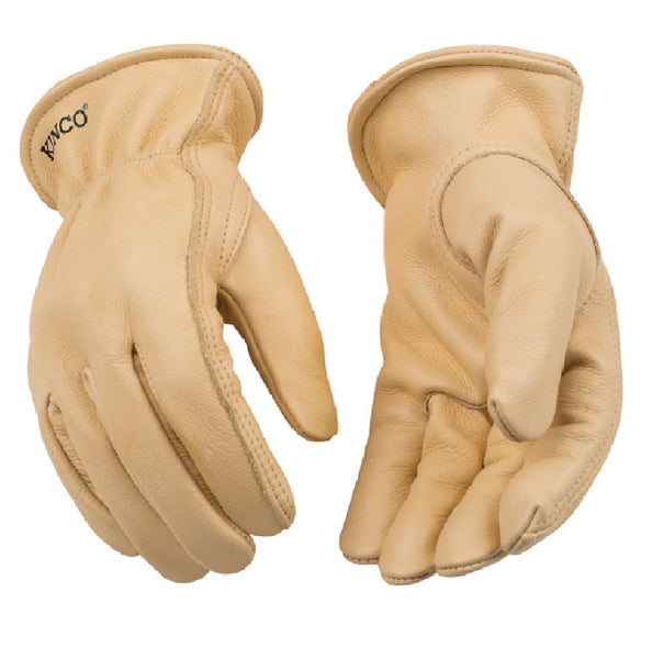 Kinco 98-M Gold Cowhide Driver Gloves, Medium