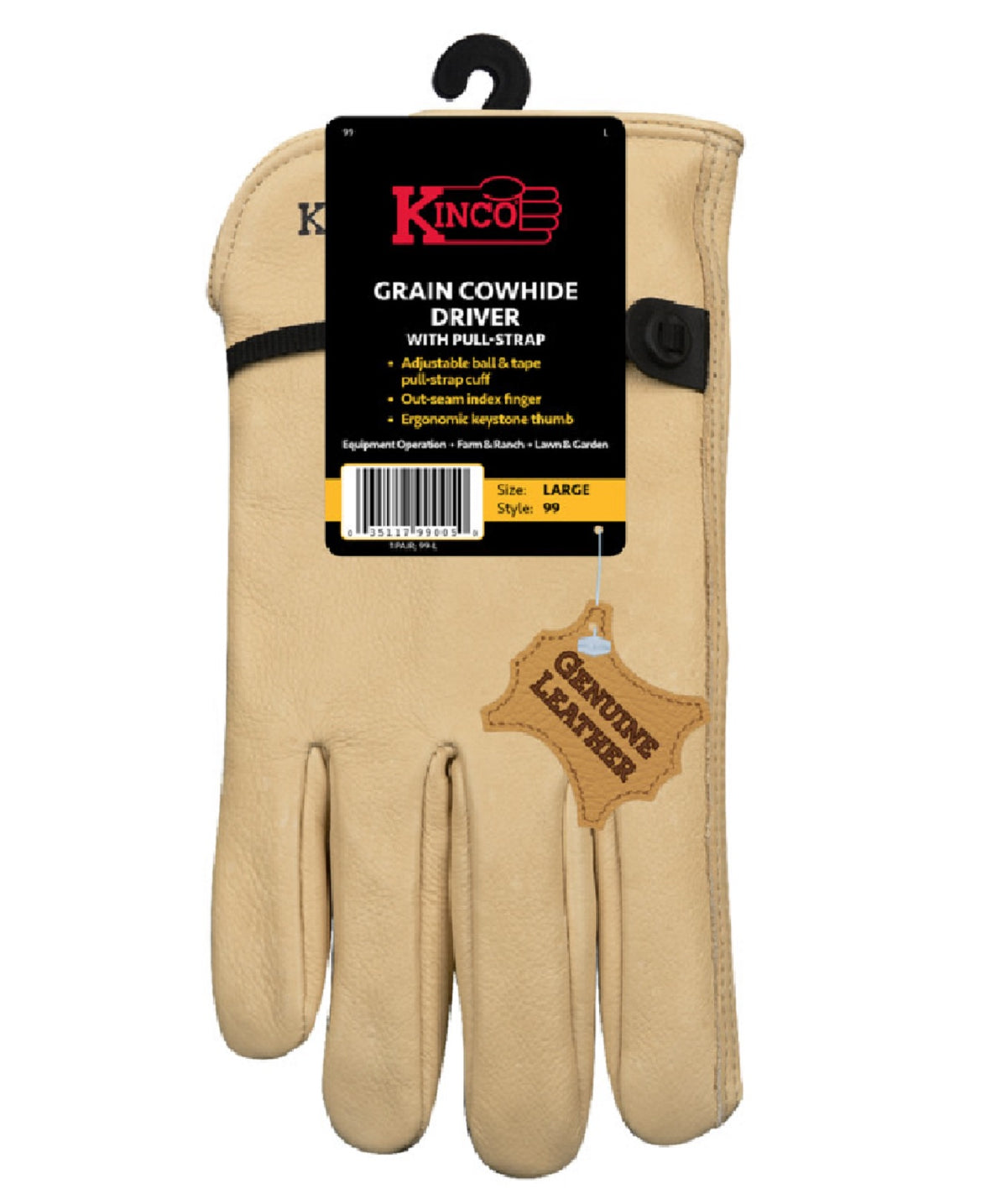 Kinco 99-M Keystone Thumb Driver Gloves, Medium