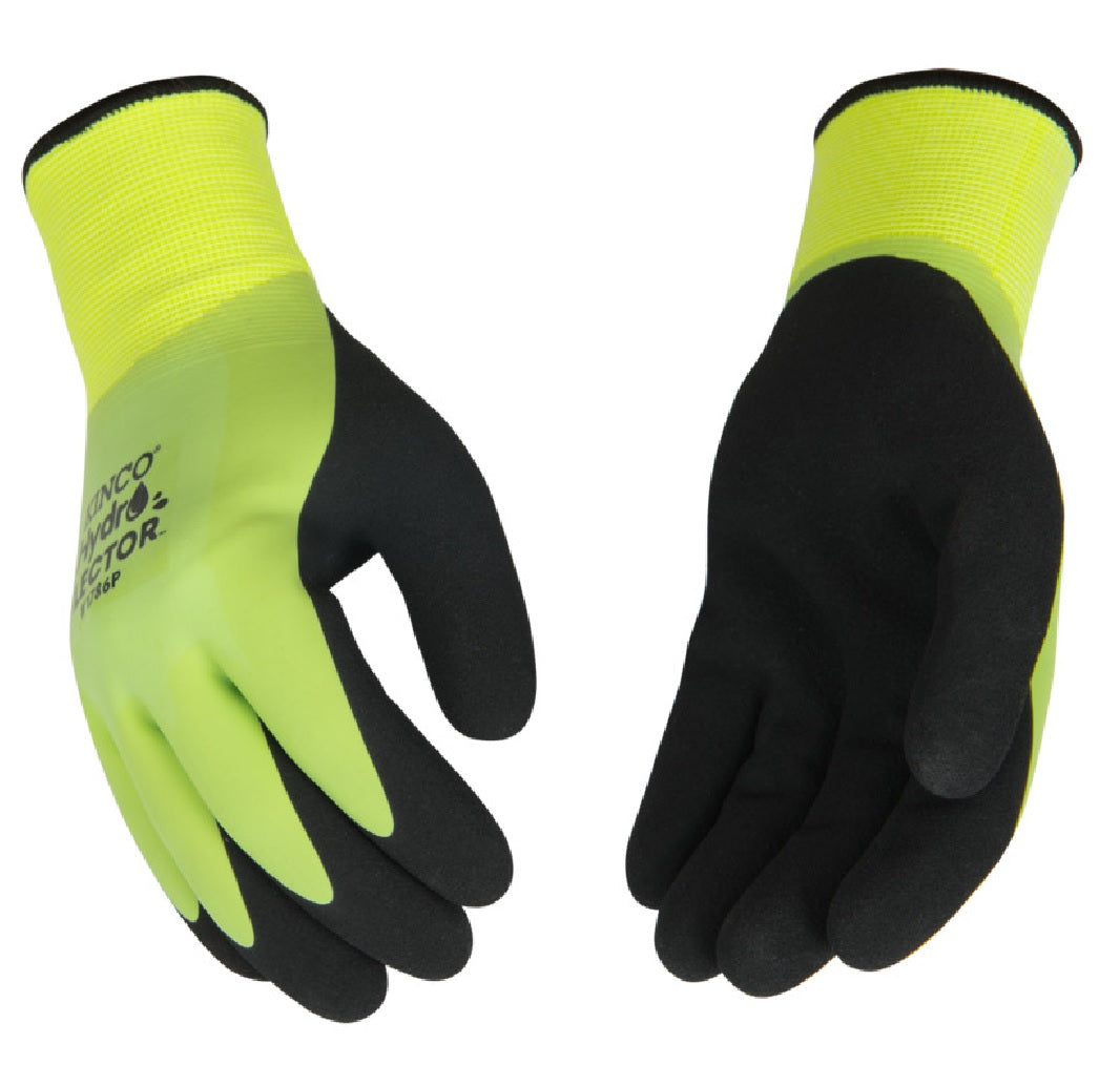Kinco 1786P-L HI-VIS Double-Coated Latex Glove, Large