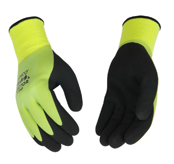 Kinco 1786P-M HI-VIS Double-Coated Latex Glove, Medium