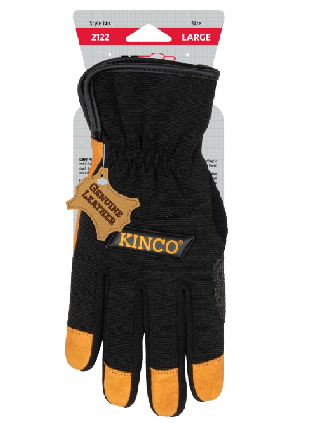 Kinco 2122-XL Angled Wing Thumb Work Gloves, X-Large – Toolbox Supply