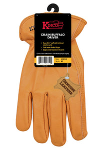 Kinco 81-XL Grain Buffalo Driver Gloves, Extra Large