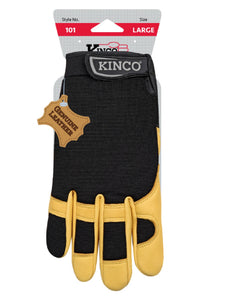 Kinco 101-XL Grain Deerskin & Synthetic Hybrid with Pull-Strap, XL