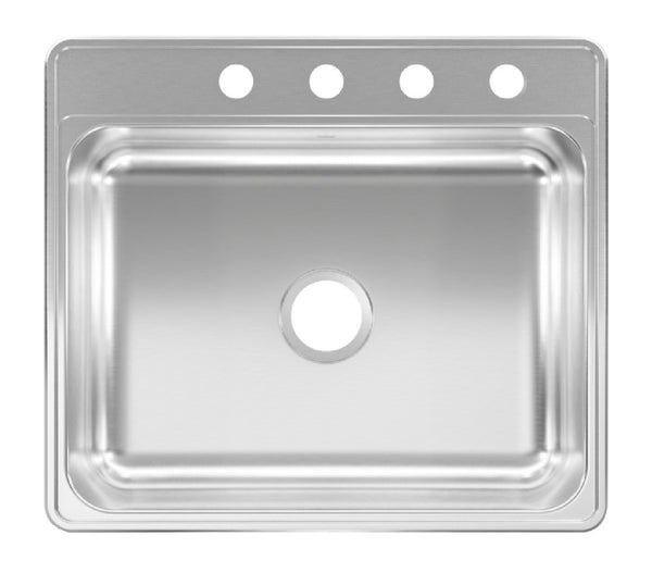 Kindred CSLA2522-7-4N Kitchen Sink, Stainless Steel, Stain