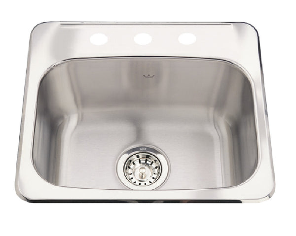 Kindred QSL1719-8-3N Bar/Prep Sink, 18-8 Stainless Steel