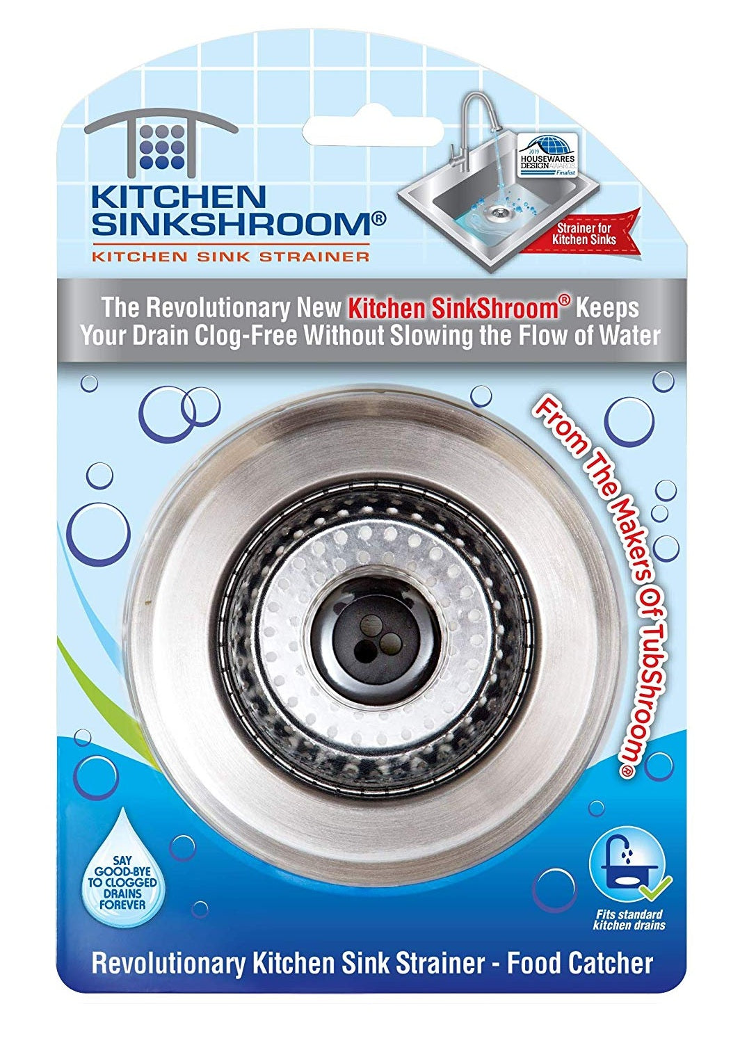 Kitchen SinkShroom KSS682 Sink Strainer Drain Protector, Stainless Steel