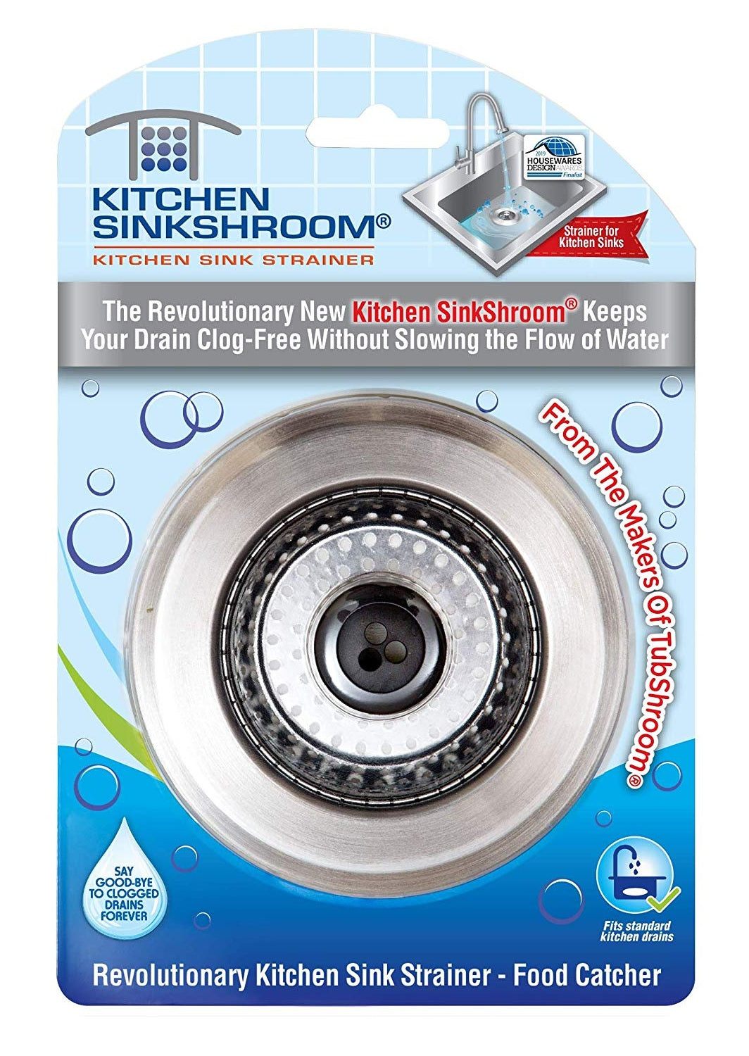 Kitchen SinkShroom KSS682 Sink Strainer Drain Protector, Stainless Steel