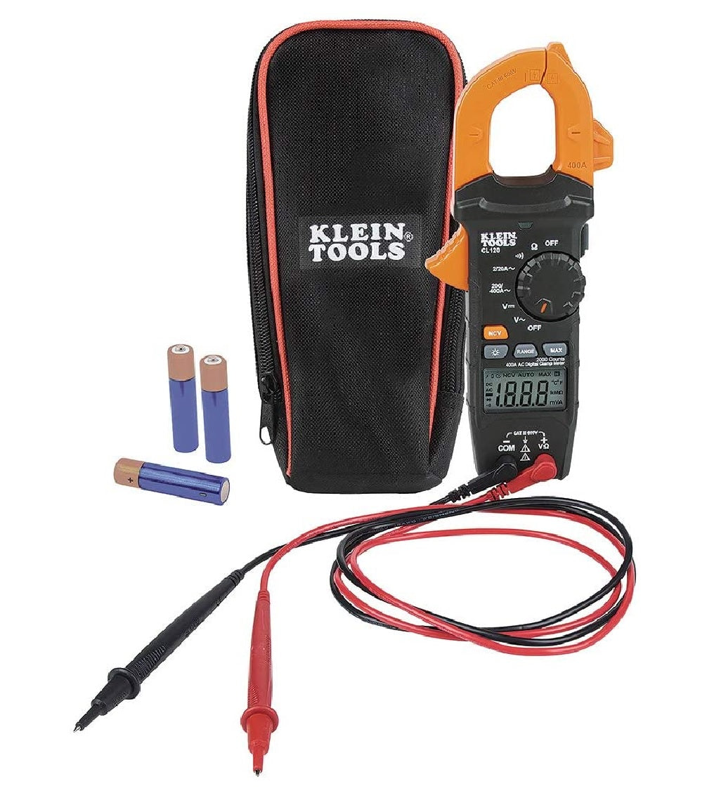 Klein Tools CL120 Digital Clamp Meter, 400 Amp