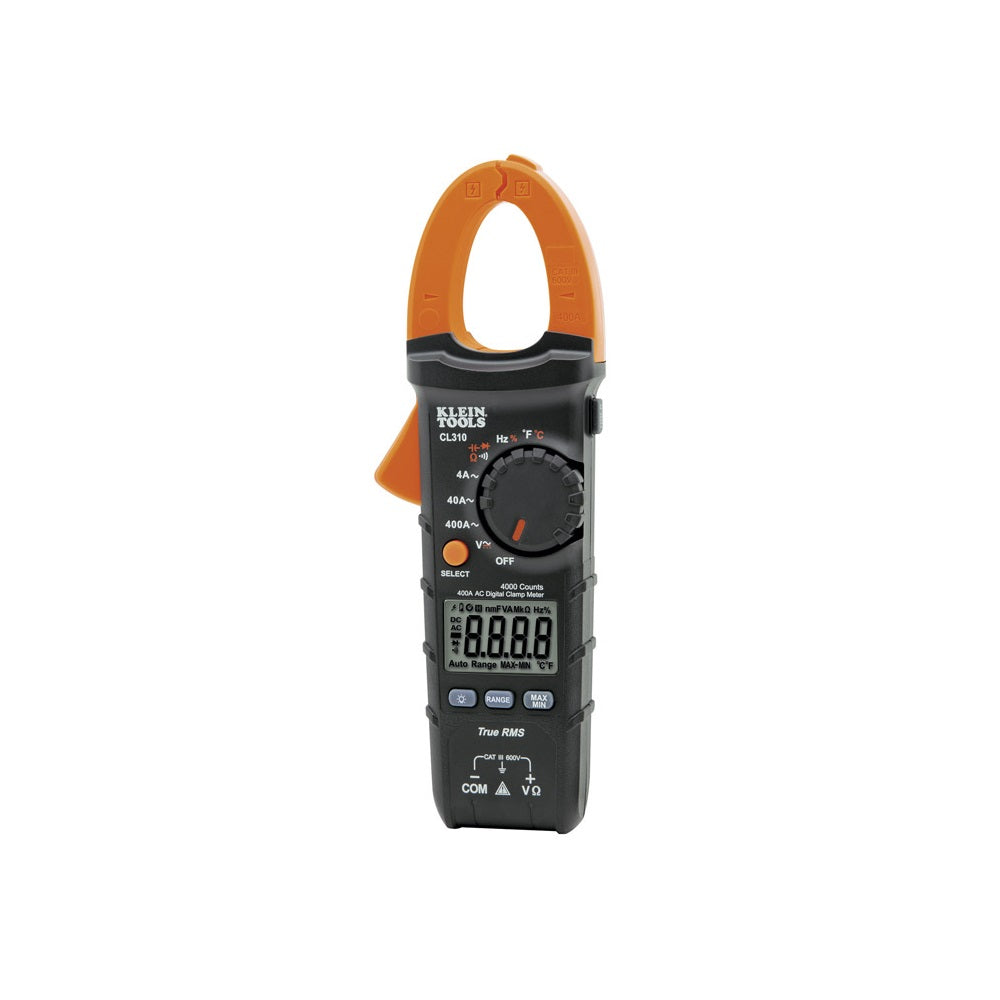 Klein Tools CL320 HVAC Digital Clamp Meter, Black/Orange Toolbox Supply