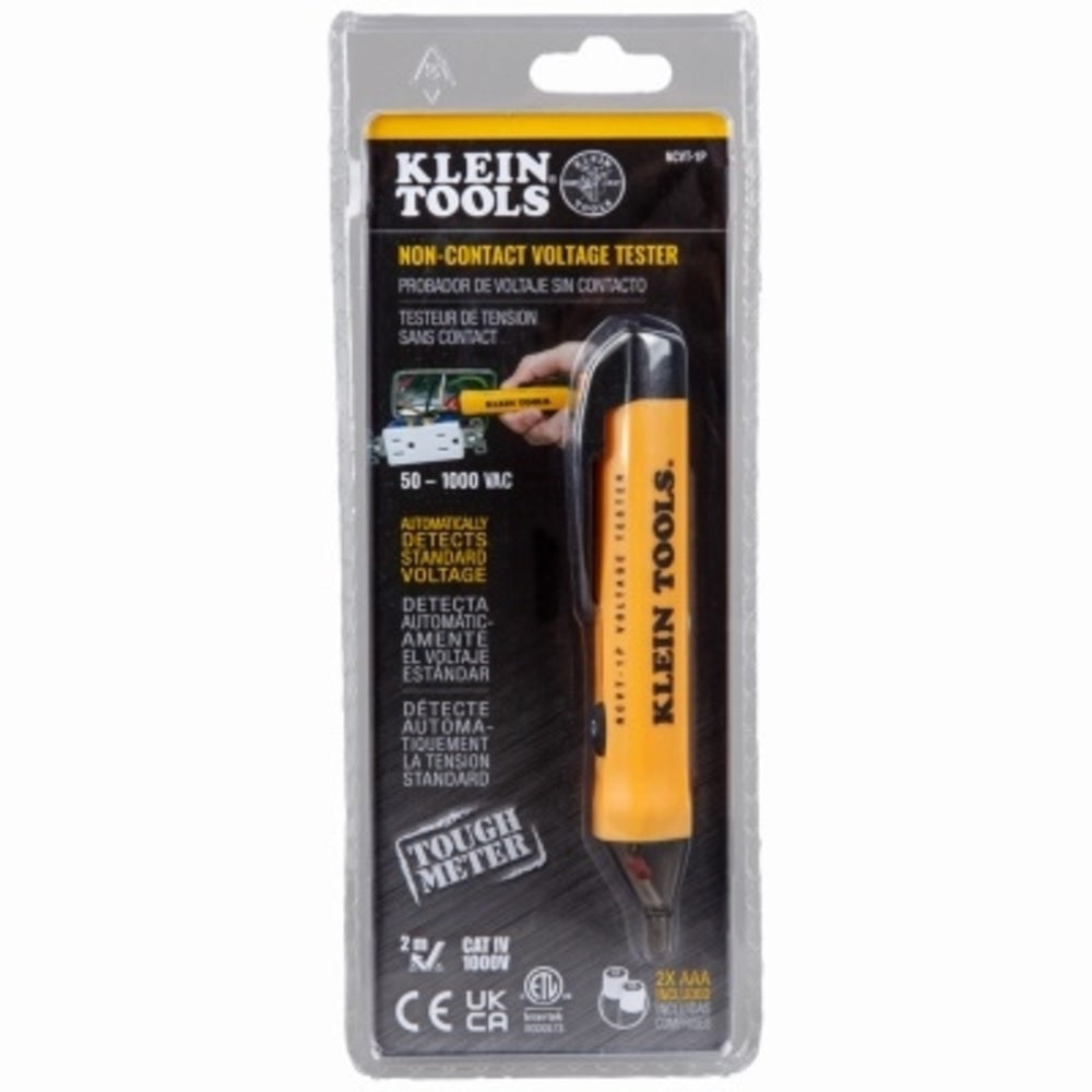 Klein Tools NCVT1P Automatic LED Non-Contact Voltage Tester, Yellow