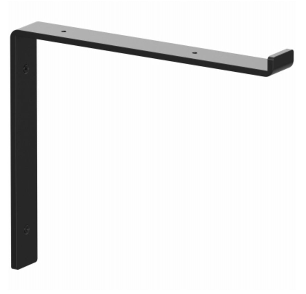 Knape & Vogt RP-201SL-12BK Premium Black Decorative Shelf Bracket, 12 Inch