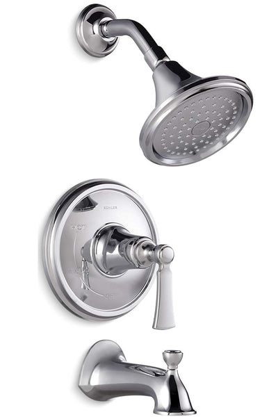 Kohler R72783-4G-CP Elliston Single Handle Tub & Shower Faucet, Polished Chrome