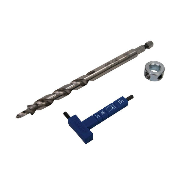 Kreg KPHA308 Easy-Set Drill Stop Set, Polypropylene/Steel