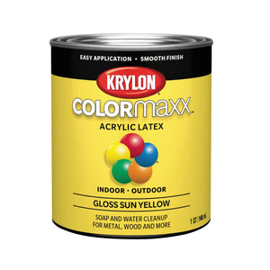 Krylon K05645007 COLORmaxx Interior/Exterior Paint, 32 Oz