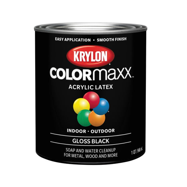 Krylon K05617007 COLORmaxx Interior/Exterior Paint, 32 Oz