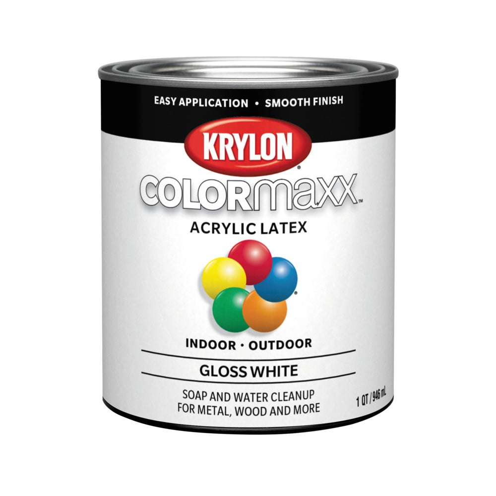 Krylon K05625007 COLORmaxx Interior/Exterior Paint, 32 Oz