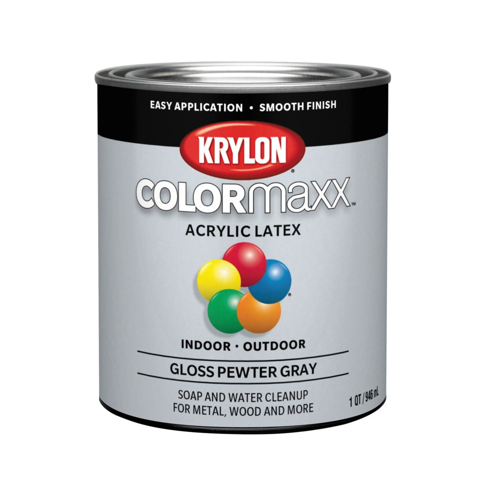 Krylon K05644007 COLORmaxx Interior/Exterior Paint, 32 Oz