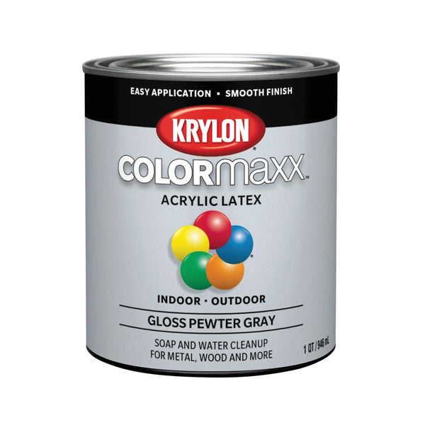 Krylon K05644007 COLORmaxx Interior/Exterior Paint, 32 Oz