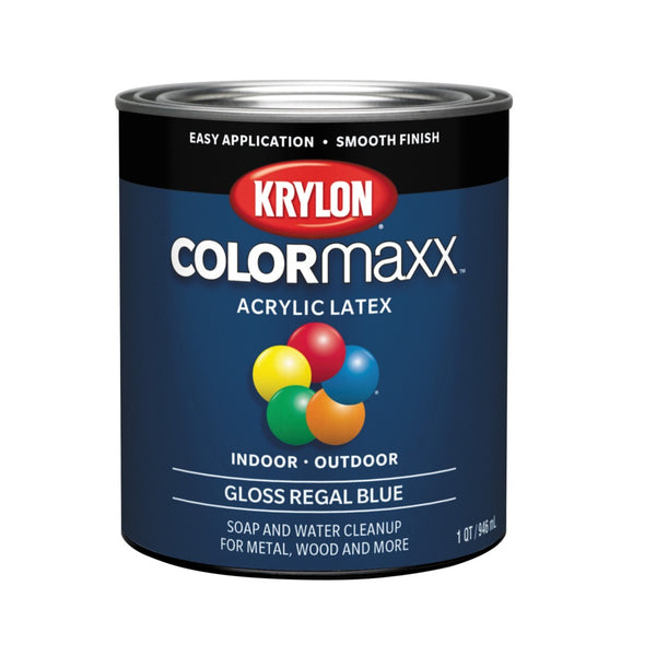 Krylon K05646007 COLORmaxx Interior/Exterior Paint, 32 Oz